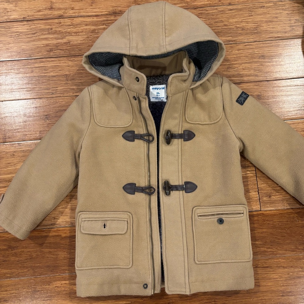 GUC Tan Toggle Kids Coat by Mayoral
